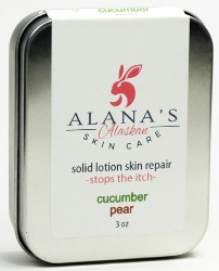 Cucunber/Pear solid lotion skin repair tin