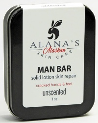 Man Bar solid lotion skin repair tin